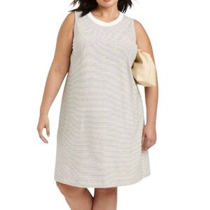 A New Day Target Sleeveless Striped Tank Dress XXL Black White Stripes NWOT
